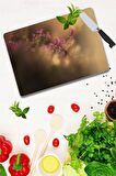 Saban Bahar Çiçeği Cam Kesme Tahtası - Cam Kesme Tablası| 30 Cm X 40 Cm